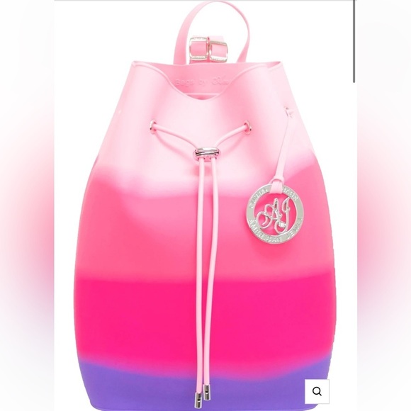 American Jewel Yummy Gummy Silicone Bucket Backpack pink & purple NWT RARE main image 9